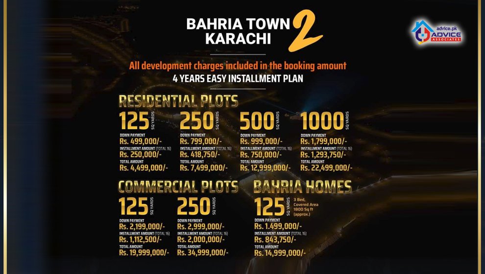 bahria-town-karachi-phase-2-payment-plan